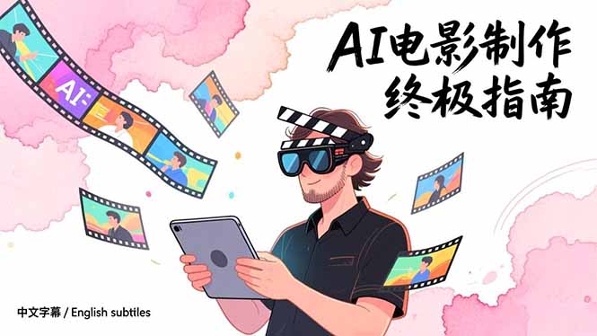 AI电影制作终极指南：从创意到成片，系统掌握智能影视全流程实战课(中英字幕-资源后花园