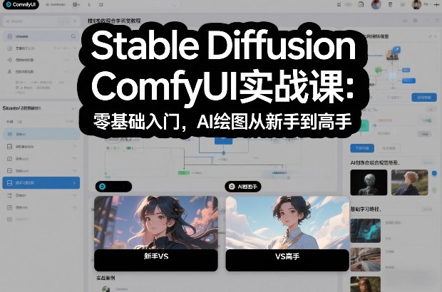 Stable Diffusion ComfyUI实战课：零基础入门，AI绘图从新手到高手-资源后花园
