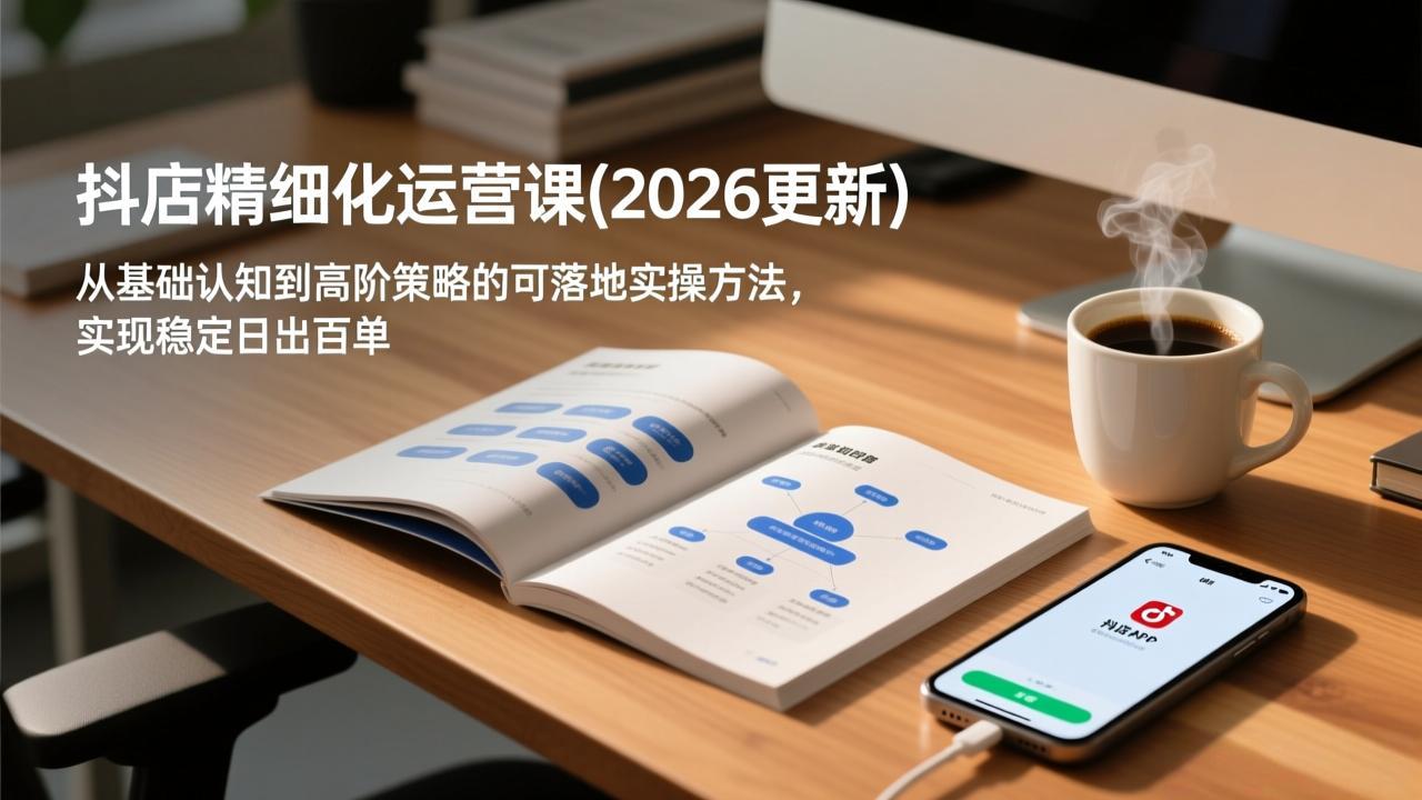 抖店精细化运营课(2026更新-资源后花园