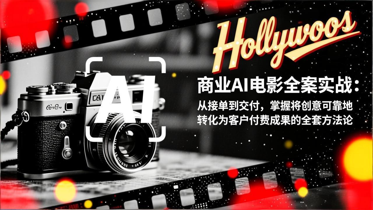 商业AI电影全案实战：从接单到交付，掌握将创意可靠地转化为客户付费成果的全套方法论-资源后花园