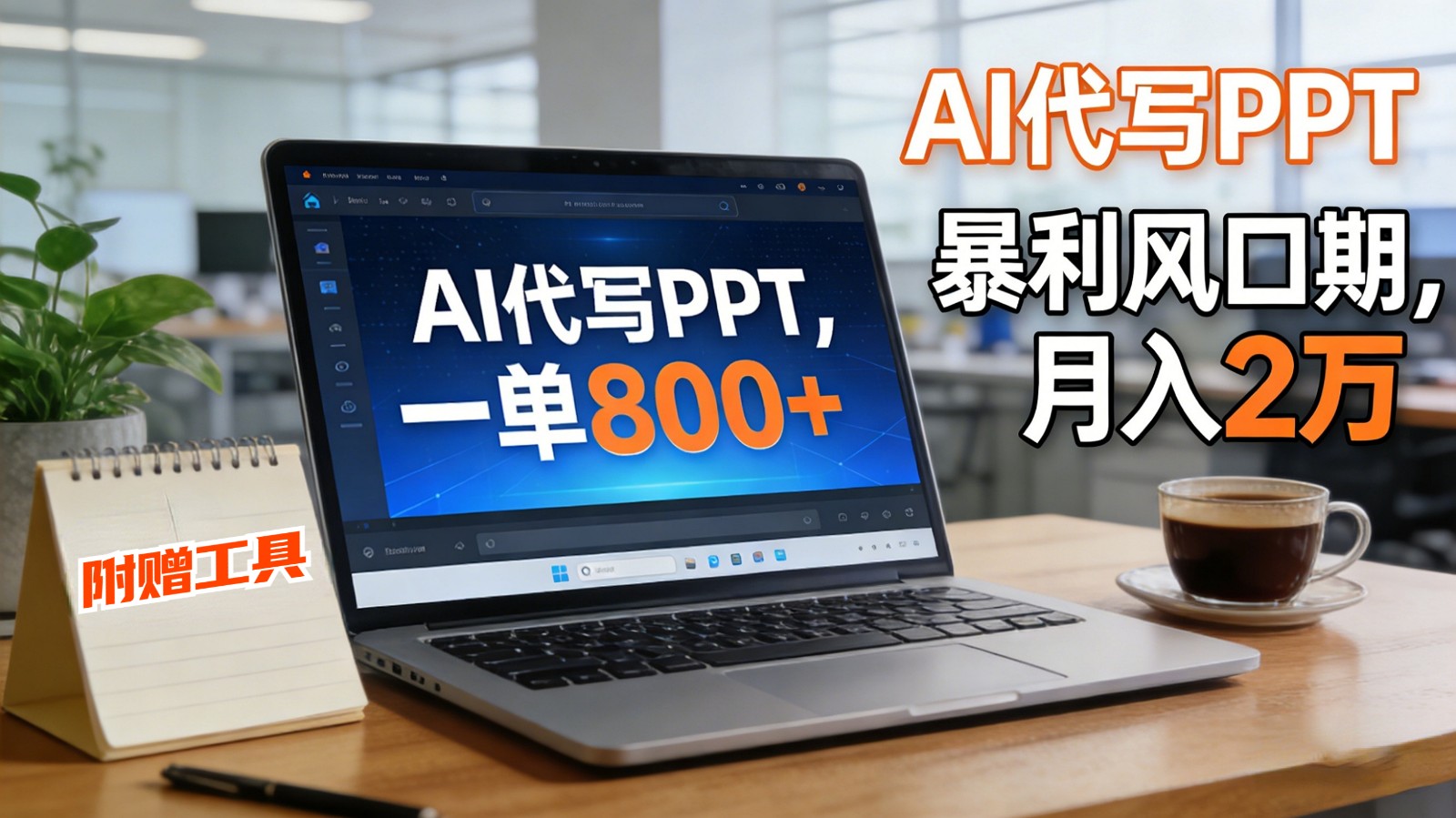 AI 代写做 PPT！一单狂赚 800+，风口期月入 2 万(工具 + 提示词直接送)-资源后花园