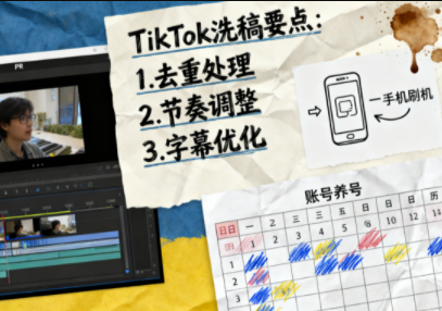 TikTok洗稿剪辑全流程课-资源后花园