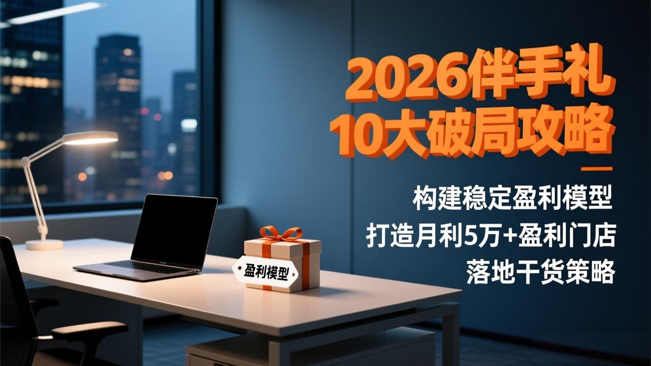 2026伴手礼10大破局攻略：构建稳定盈利模型，打造月利5万+盈利门店，落地干货策略-资源后花园