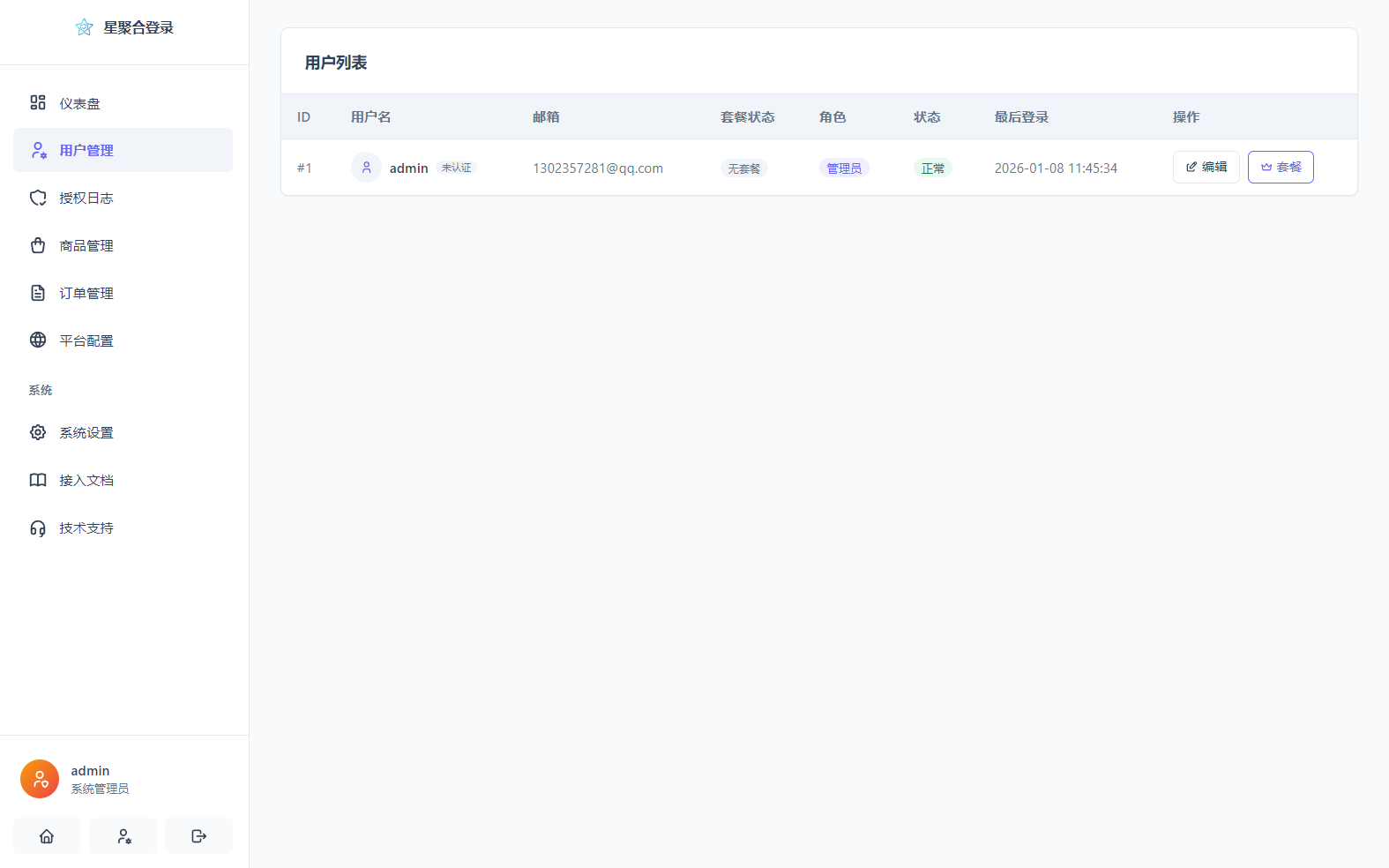 2026全新聚合登录系统源码 一栈式配置全部快捷登录接口