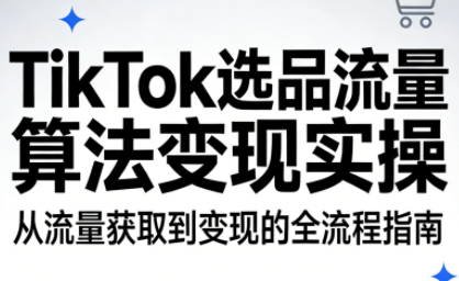 TikTok选品流量算法变现实操-资源后花园