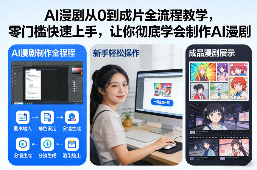 AI漫剧从0到成片全流程教学，零门槛快速上手，让你彻底学会制作AI漫剧【保姆级教程】-资源后花园