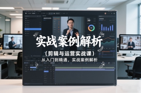 剪辑与运营实战课，从入门到精通，实战案例解析(更新2026)-资源后花园
