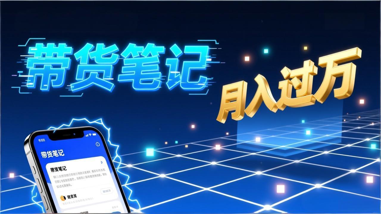 小红书爆款笔记带货实战：拆解封面标题正文全要素，手把手教你单篇笔记带货月入过万-资源后花园