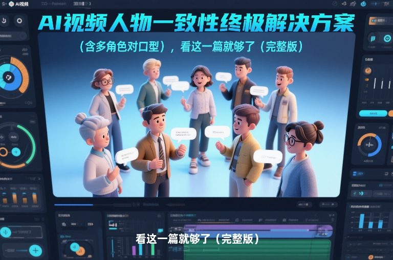 AI视频人物一致性终极解决方案(含多角色对口型)，看这一篇就够了(完整版)-资源后花园