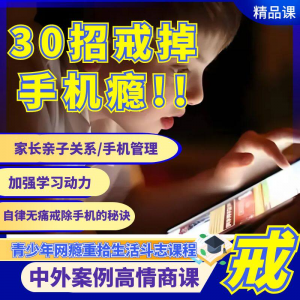 戒瘾网瘾视频教程全套管理技巧亲子关系学习动力在线课程-资源后花园