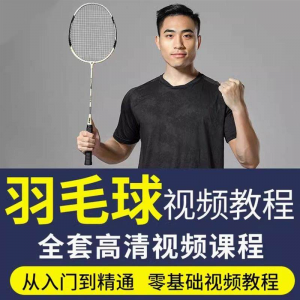 羽毛球视频教程少儿童成人零基础自学课程战术训练教学技巧培训-资源后花园