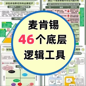 46种麦肯锡思考工具框架底层逻辑137页PPT属于芒格100个思维模型-资源后花园