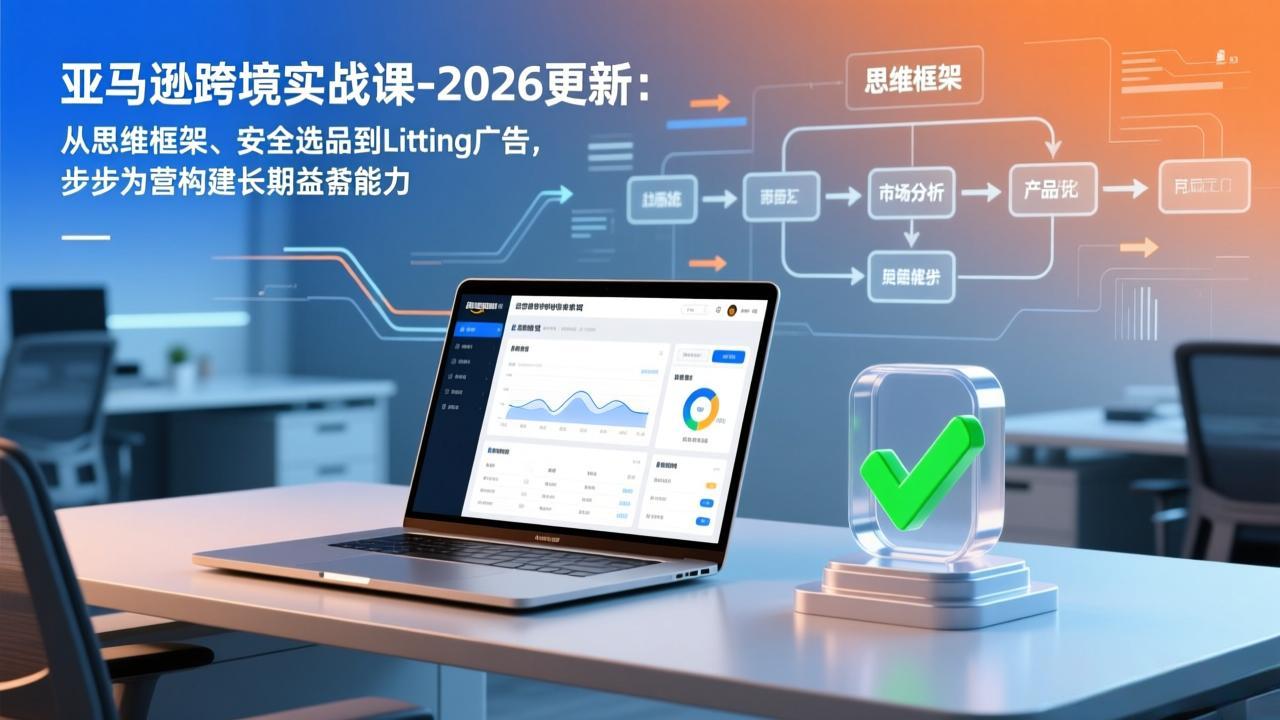 亚马逊跨境实战课-2026更新：从思维框架、安全选品到Listing广告，步步为营构建长期盈利能力-资源后花园