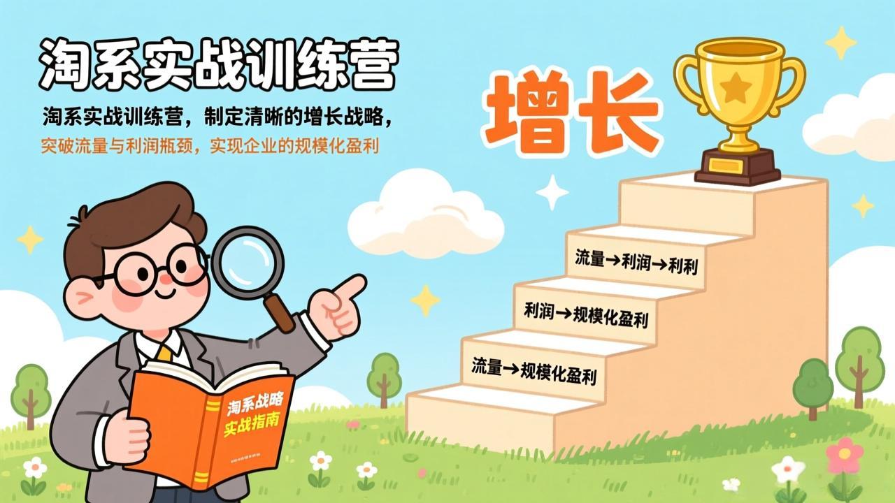 淘系实战训练营，制定清晰的增长战略，突破流量与利润瓶颈，实现企业的规模化盈利-资源后花园