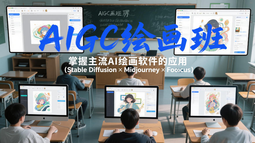 AIGC绘画班，掌握主流Ai绘画软件的应用(Stable Diffusion x Midjourney x Fooocus)-资源后花园