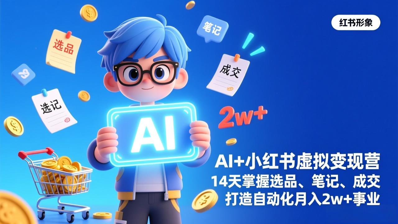AI+小红书虚拟变现营(完结-资源后花园