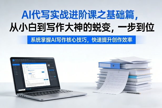 AI代写实战进阶课之基础篇，从小白到写作大神的蜕变，一步到位【揭秘】-资源后花园