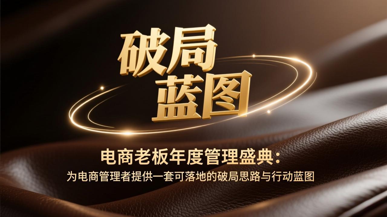 电商老板年度管理盛典：为电商管理者提供一套可落地的破局思路与行动蓝图-资源后花园