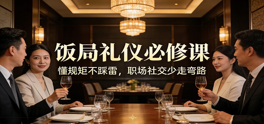 公众号收费文章：《饭局礼仪必修课：懂规矩不踩雷，职场社交少走弯路》-资源后花园