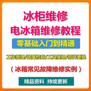 电冰柜冰箱维修教程主板修理原理检修技术教学视频维修实例资料-资源后花园