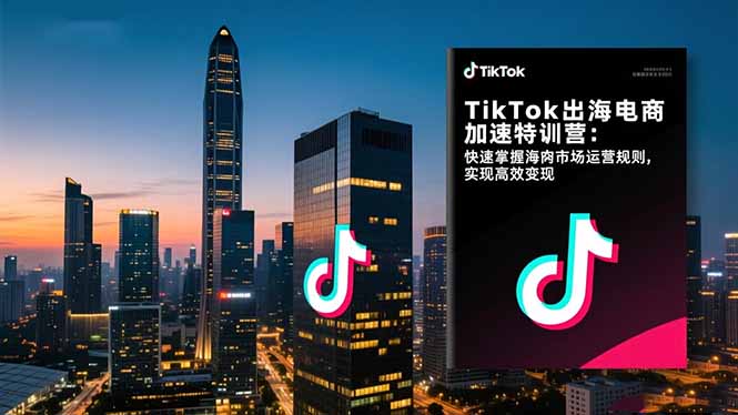 TikTok出海电商加速特训营-更新：快速掌握海外市场运营规则，实现高效变现-资源后花园