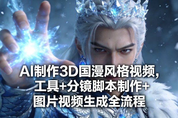 AI制作3D国漫风格视频，工具+分镜脚本制作+图片视频生成全流程-资源后花园