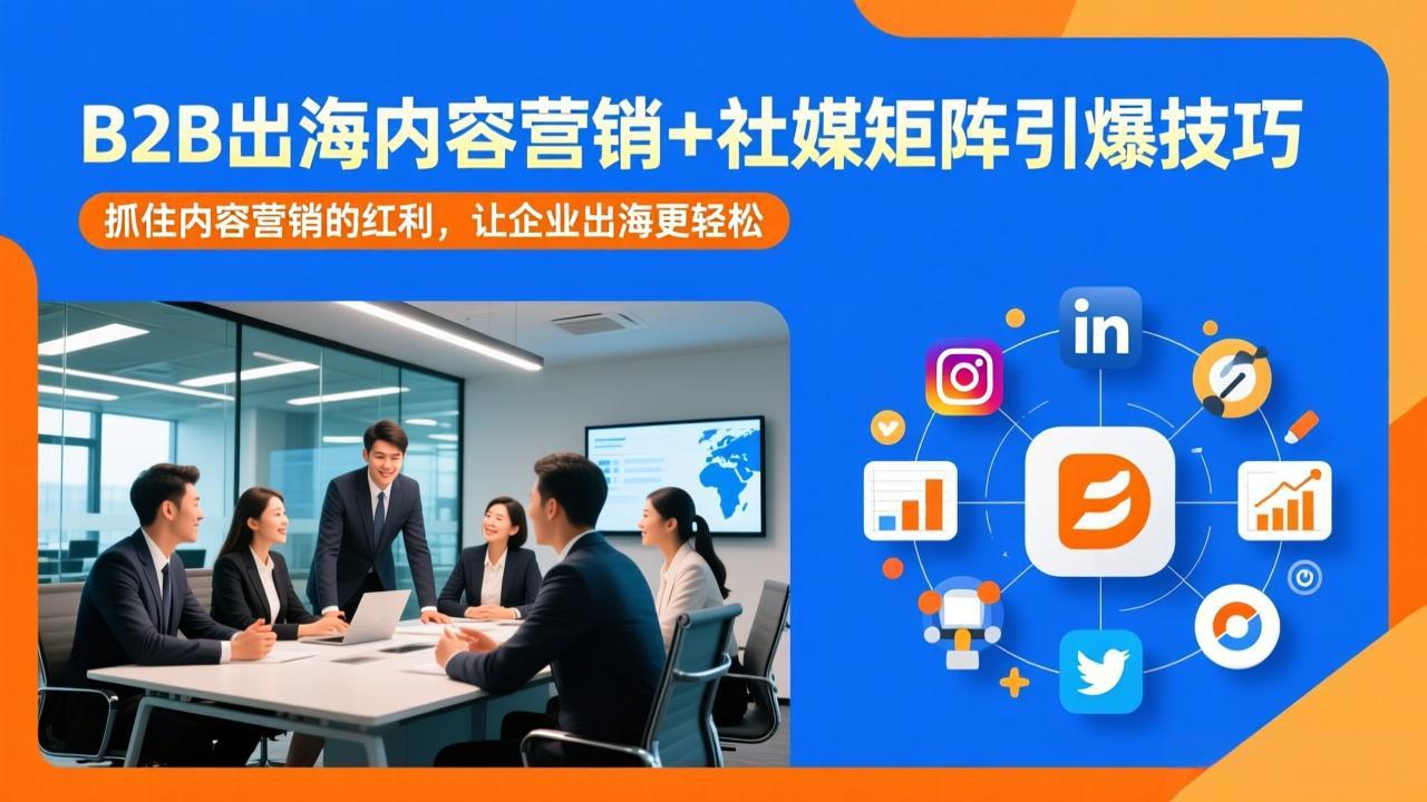B2B出海内容营销+社媒矩阵引爆技巧：抓住内容营销的红利，让企业出海更轻松-资源后花园