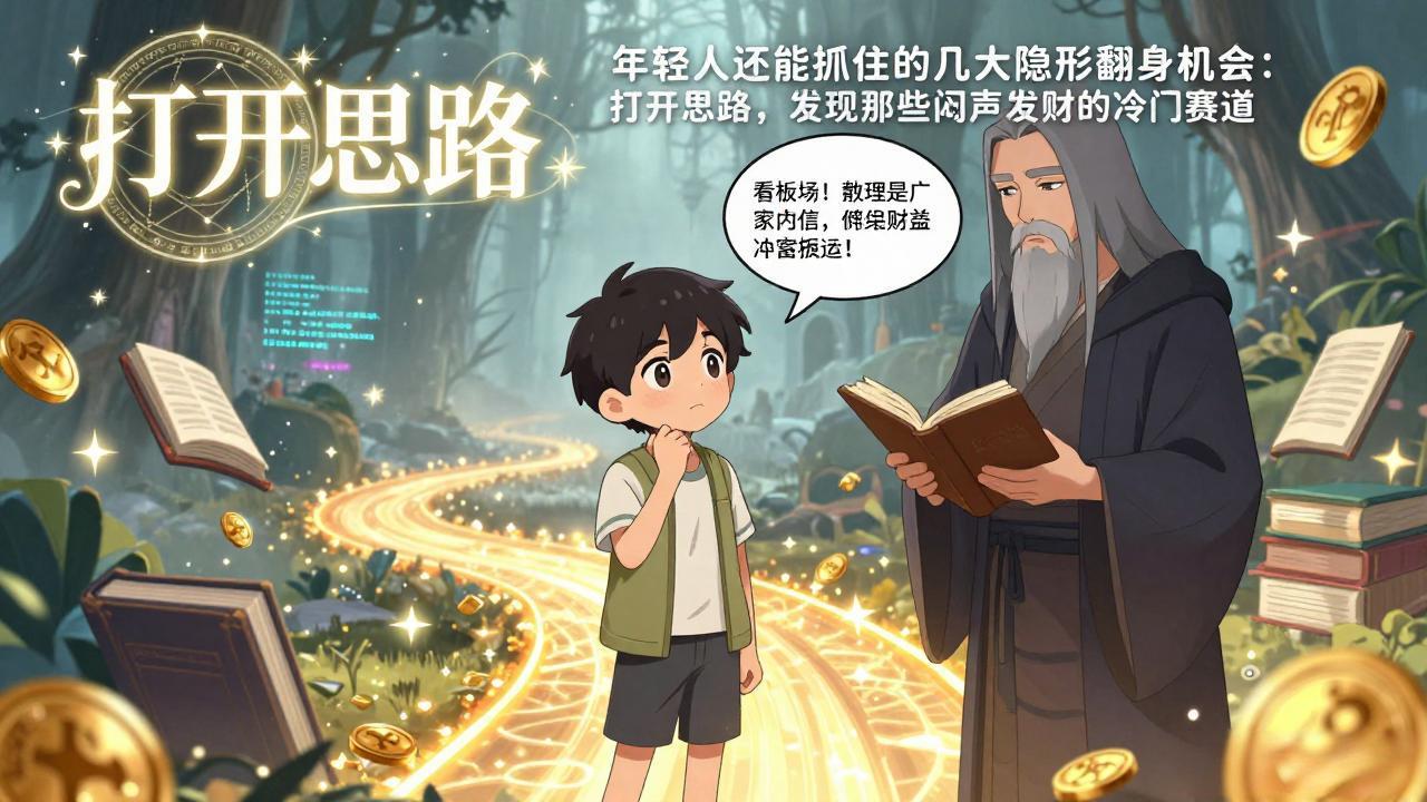 付费文1+2：年轻人还能抓住的几大隐形翻身机会：打开思路，发现那些闷声发财的冷门赛道-资源后花园