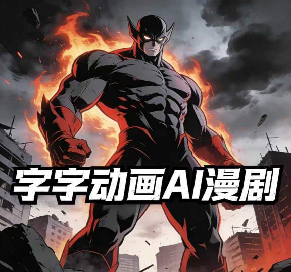 字字动画AI漫剧2026年第1期系统课程，小白看完就能学会实操的漫剧课，单人月收1-3W-资源后花园