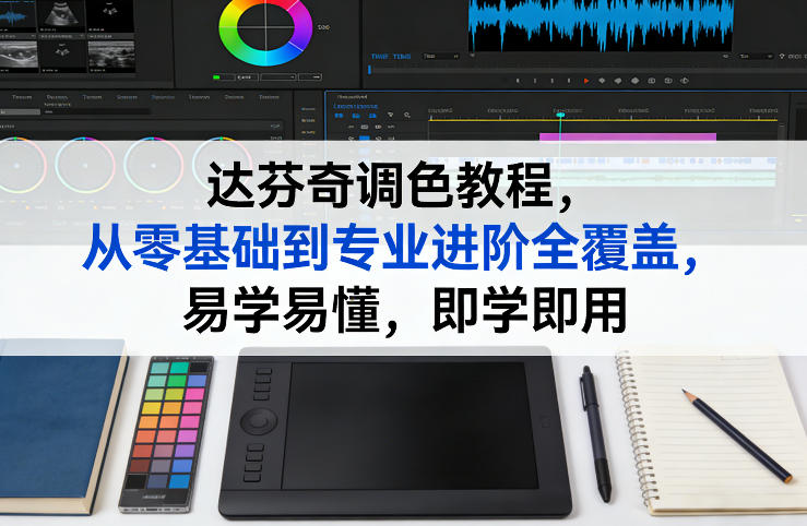 达芬奇调色教程，从零基础到专业进阶全覆盖，易学易懂，即学即用-资源后花园