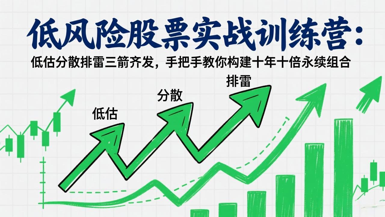 低风险股票实战训练营：低估分散排雷三箭齐发，手把手教你构建十年十倍永续组合-资源后花园