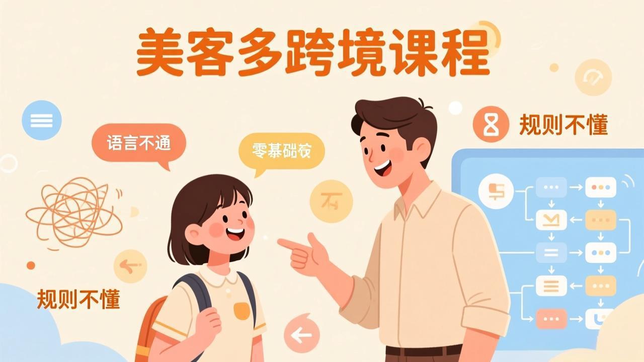 怕语言不通、怕不懂规则？零基础小白也能做的美客多跨境课，手把手带你美客多开店稳赚-资源后花园