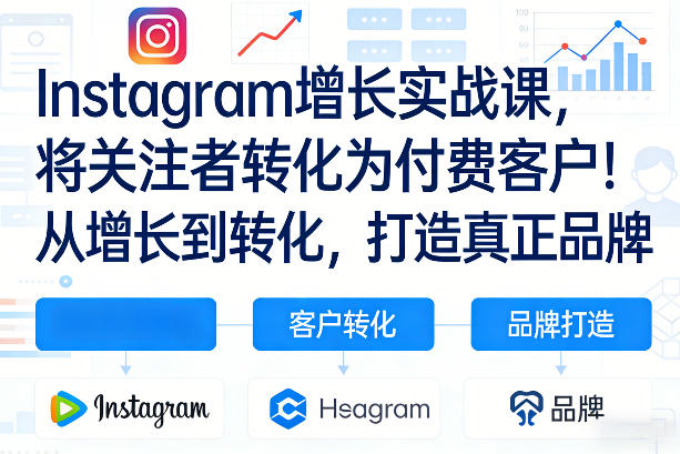 Instagram增长实战课，将关注者转化为付费客户！从增长到转化，打造真正品牌(双语字幕)-资源后花园
