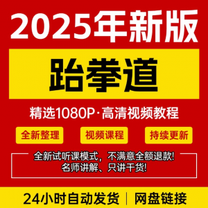 2025跆拳道视频教学课程零基础学习入门竞技跆拳道培训技术教程-资源后花园