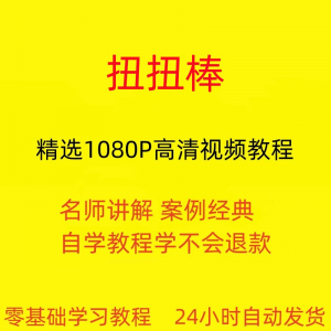 扭扭棒手工视频教程全套从入门到精通技巧培训学习在线课程-资源后花园