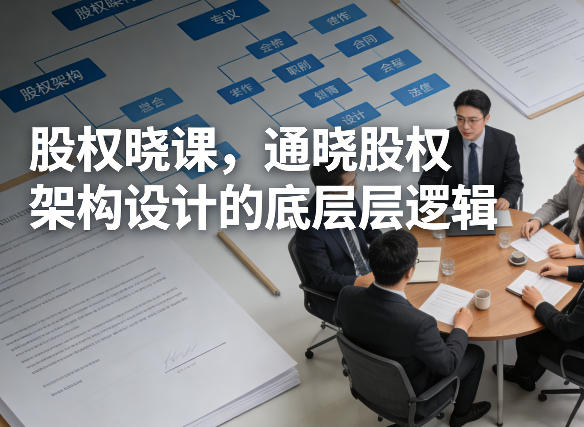 股权晓课，通晓股权架构设计的底层逻辑-资源后花园