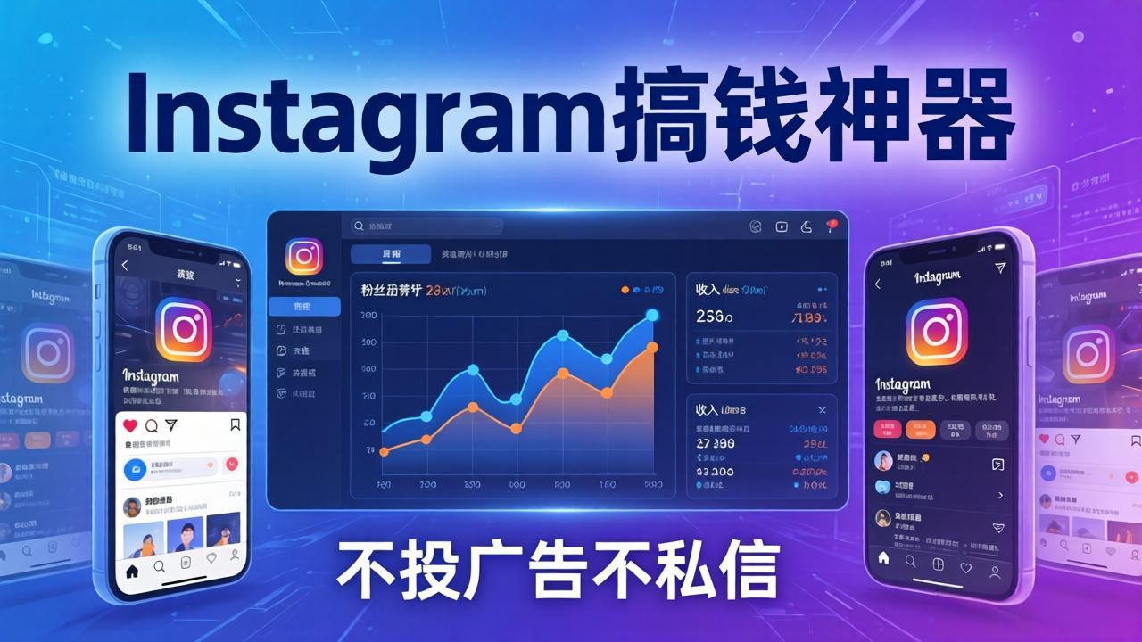 Instagram搞钱神器：月涨6万粉+月入5万刀，不投广告不私信，靠算法+低价产品-资源后花园