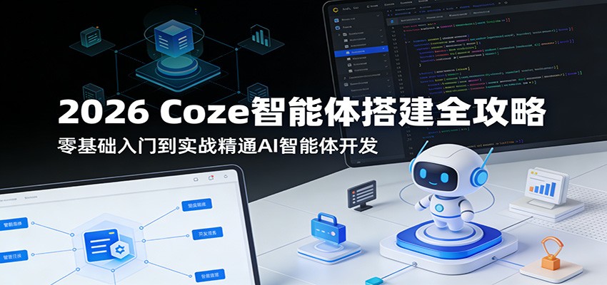 2026 Coze智能体搭建全攻略：零基础入门到实战精通AI智能体开发-资源后花园