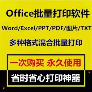 Office批量打印软件工具 Word/Excel/PPT/图片/PDF批量打印软件-资源后花园
