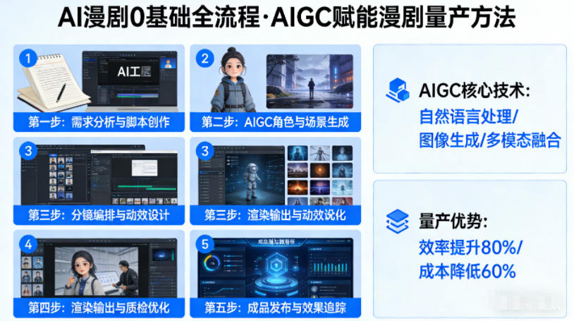 AI漫剧0基础全流程，快速掌握AIGC赋能的漫剧量产方法-资源后花园