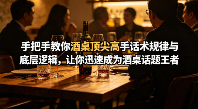 付费文章：手把手教你酒桌顶尖高手话术规律与底层逻辑，让你迅速成为酒桌话题王者(二十年全网独家经验分享)-资源后花园