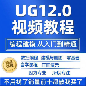 UG12.0数控视频教程铣加工中心编程三轴四轴五轴多轴NX12课程教学-资源后花园
