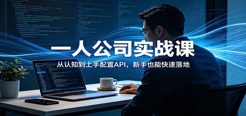 一人公司实战课：从认知到上手配置API，新手也能快速落地-资源后花园