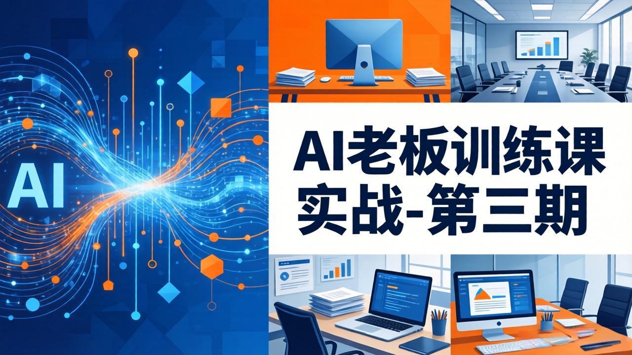 AI老板训练课实战-第三期：AI+内容应用落地教学，从0到1打通AI变现完整路径-资源后花园