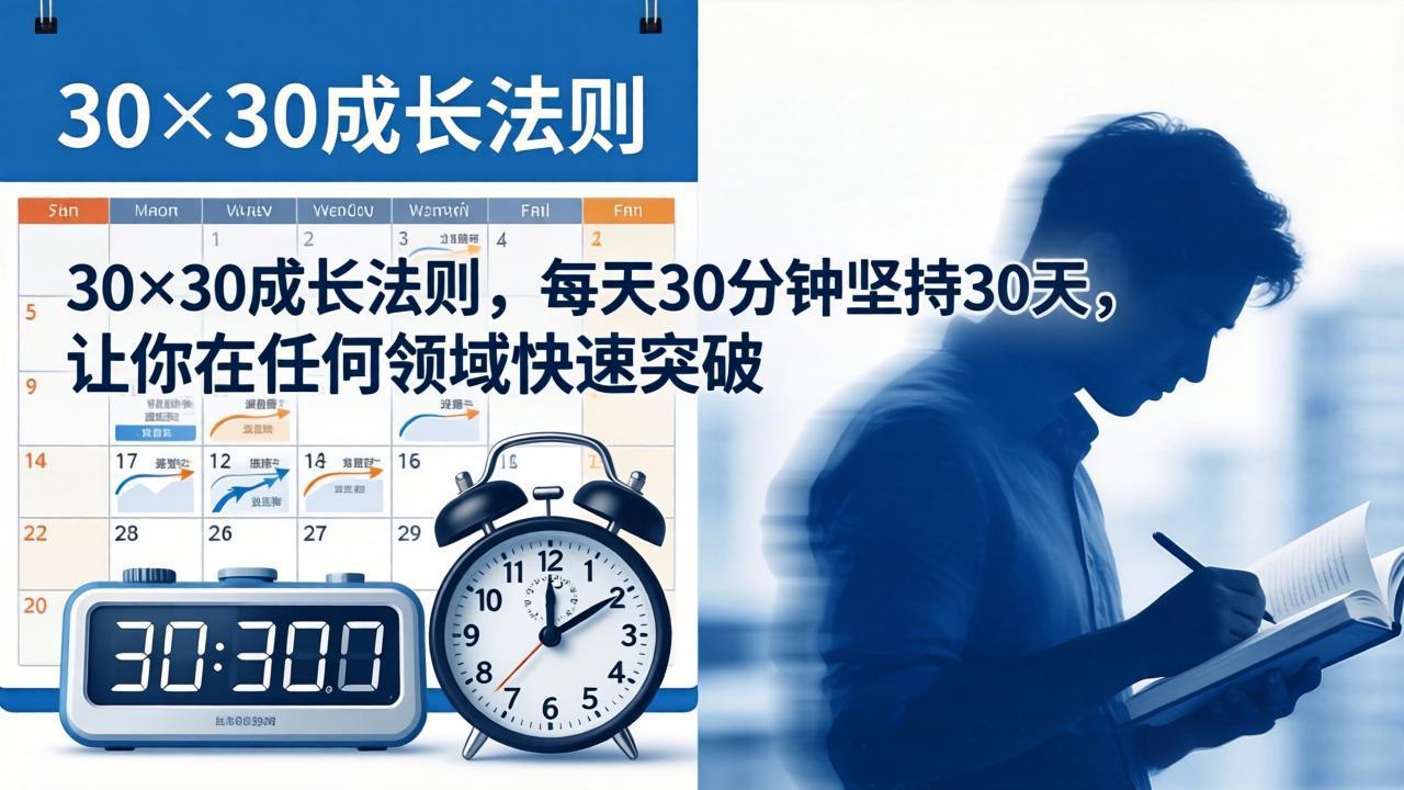 付费文章：30×30成长法则，每天30分钟坚持30天，让你在任何领域快速突破-资源后花园