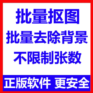 批量抠图工具 全自动去除图片背景软件 本地运行 不限制张数-资源后花园