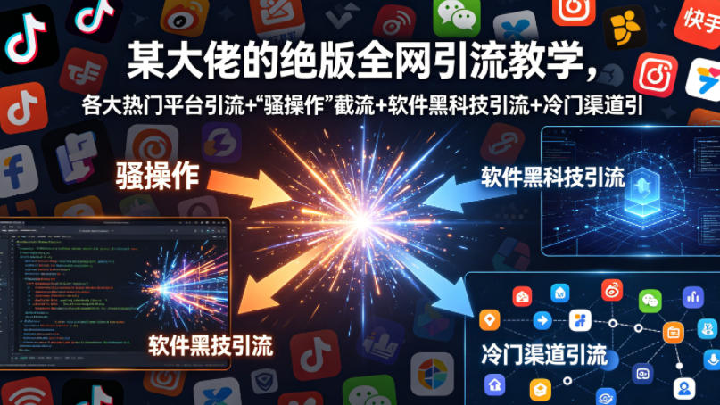 某大佬的绝版全网引流教学，各大热门平台引流+-资源后花园