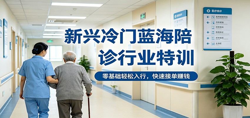 新兴冷门蓝海陪诊行业特训，零基础轻松入行，快速接单赚钱-资源后花园