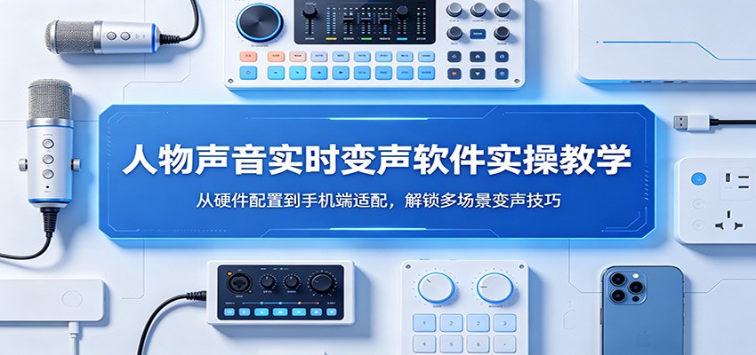 人物声音实时变声软件实操教学：从硬件配置到手机端适配，解锁多场景变声技巧-资源后花园