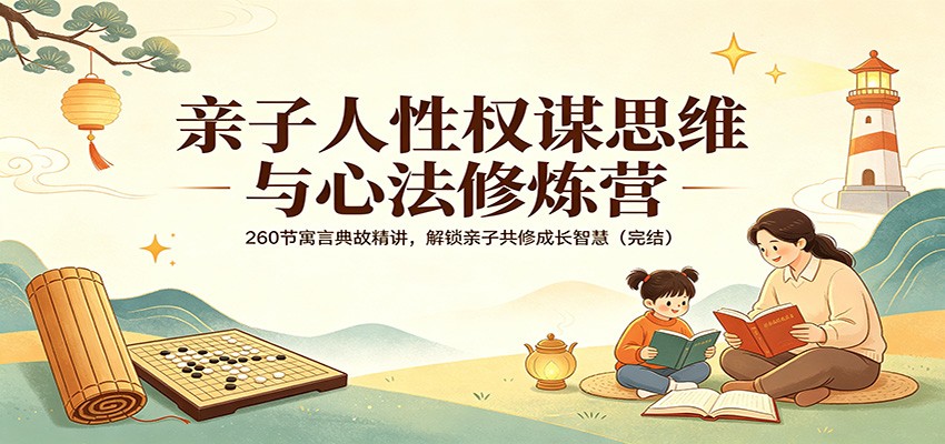 亲子人性权谋思维与心法修炼营：260节寓言典故精讲，解锁亲子共修成长智慧(完结)-资源后花园